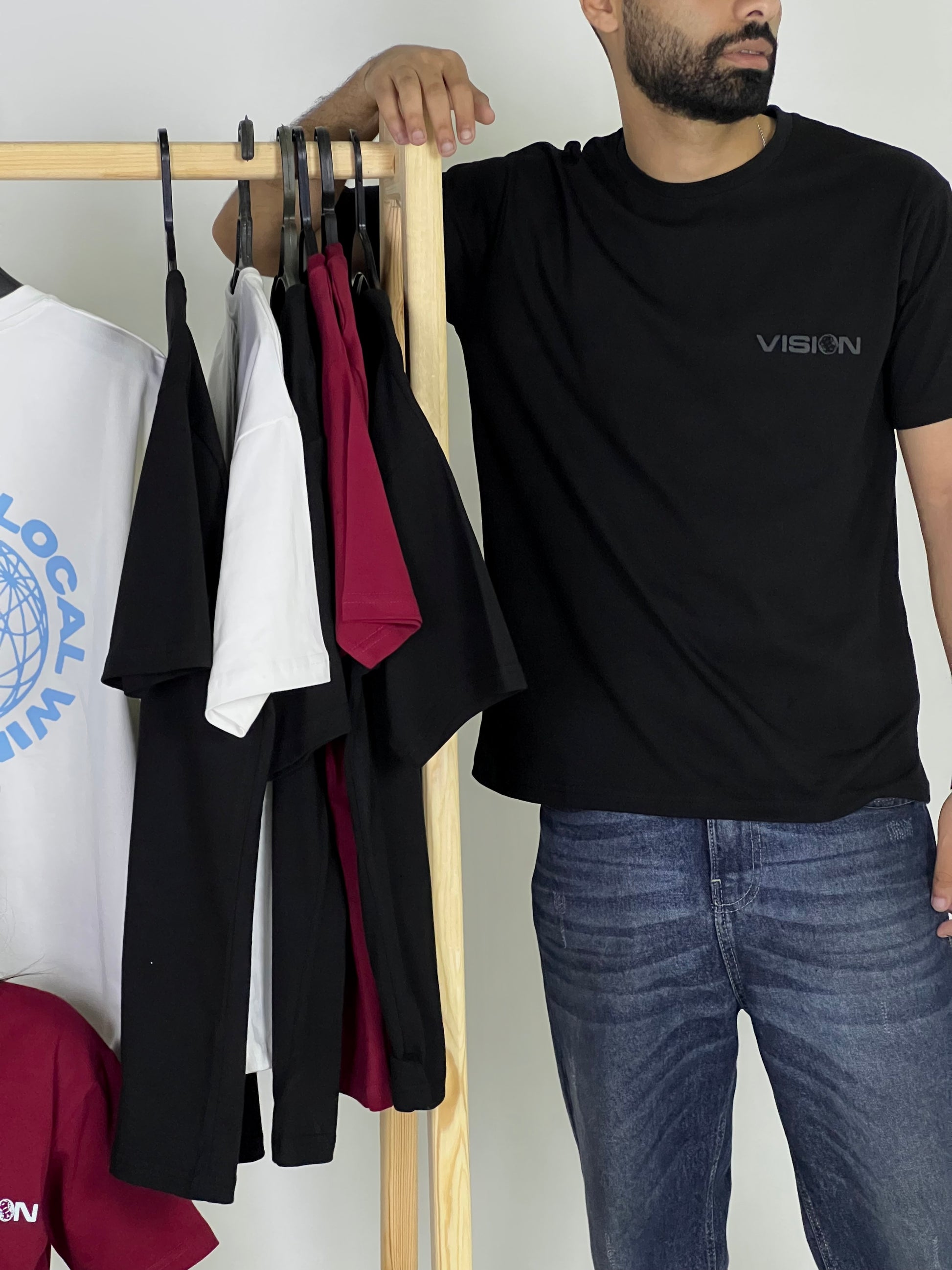 Global ‘VISION’ black Tshirt