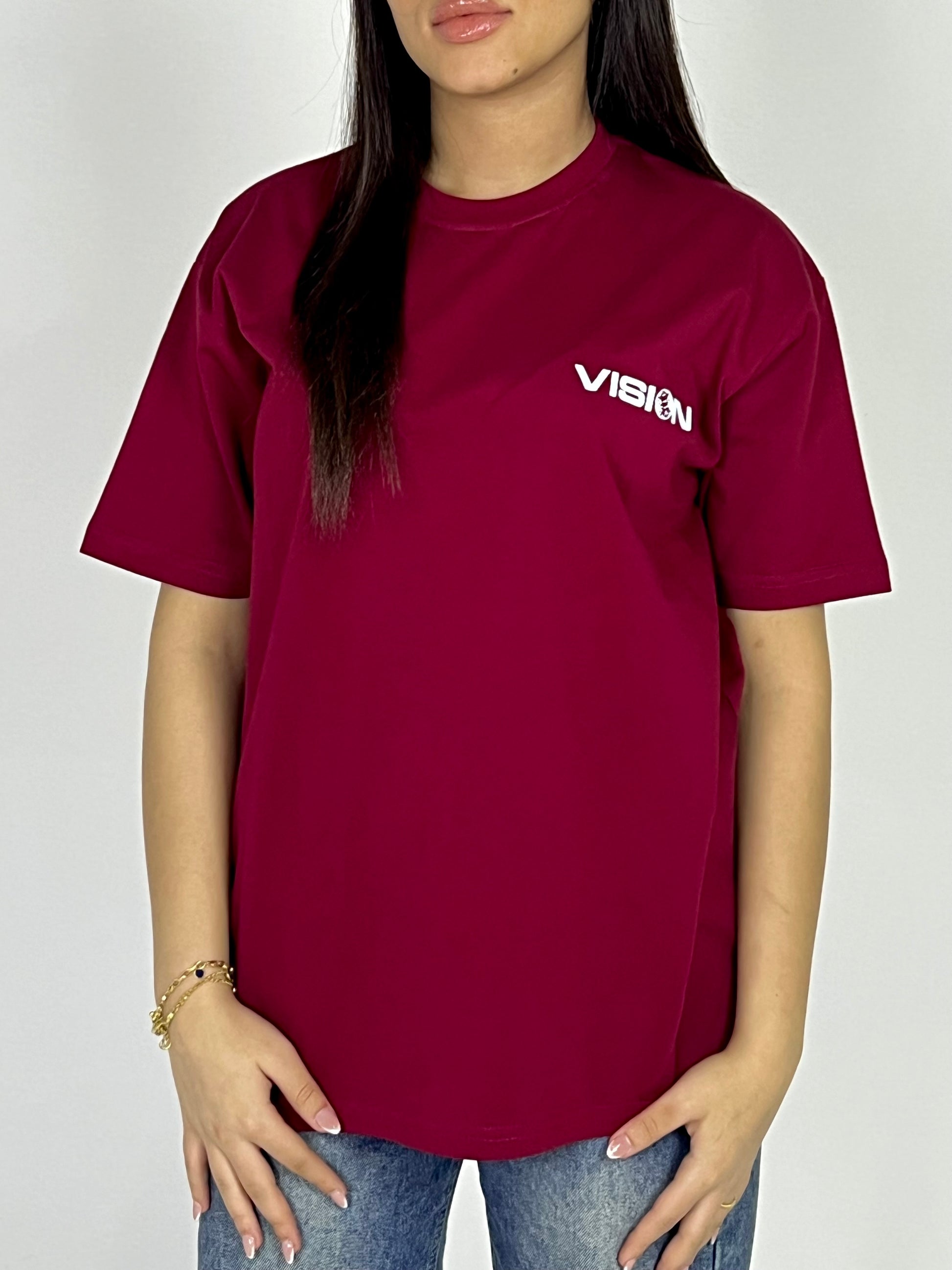 Global ‘VISION’ burgundy tshirt