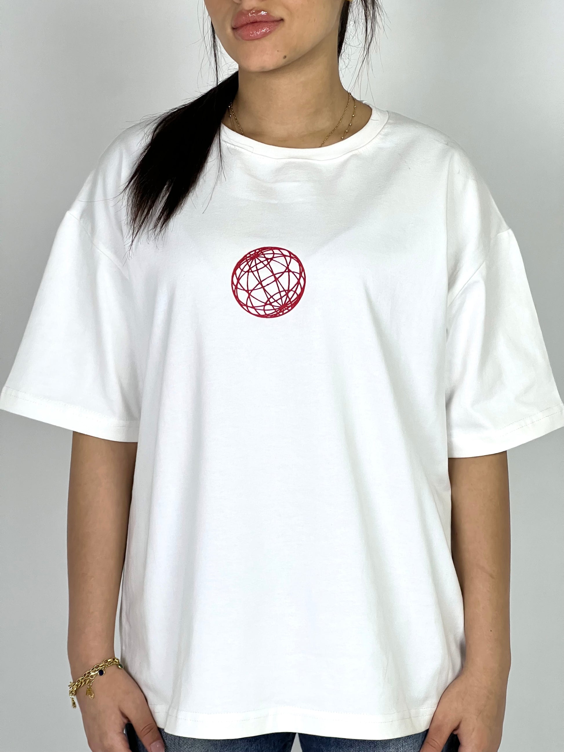 LOST IN LOOPS white tshirt