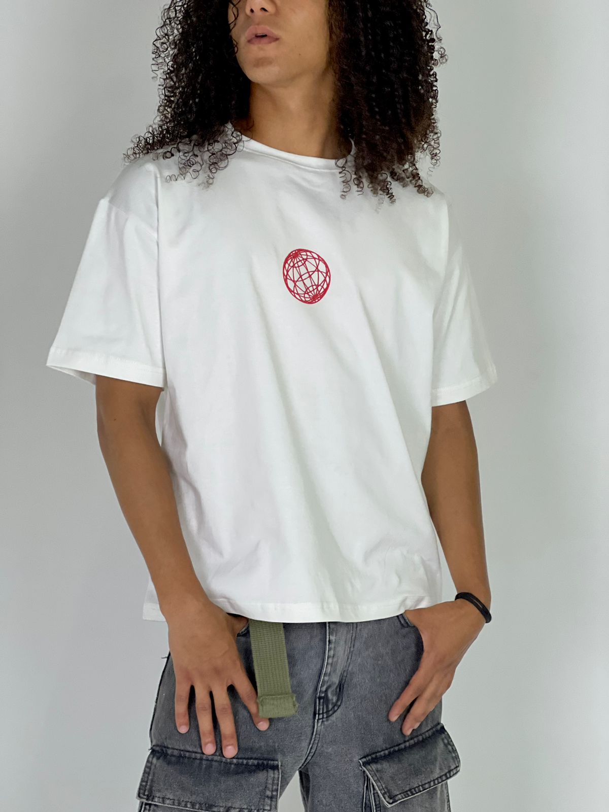 LOST IN LOOPS white tshirt